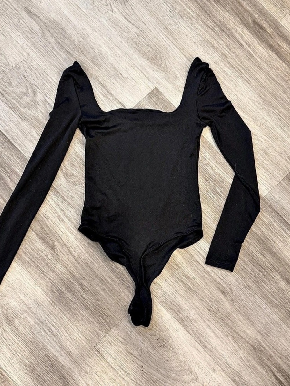 ARDENE Long Sleeve One-Piece in Black Size XS/T/P